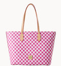 Gingham II Large Tote Hot Pink