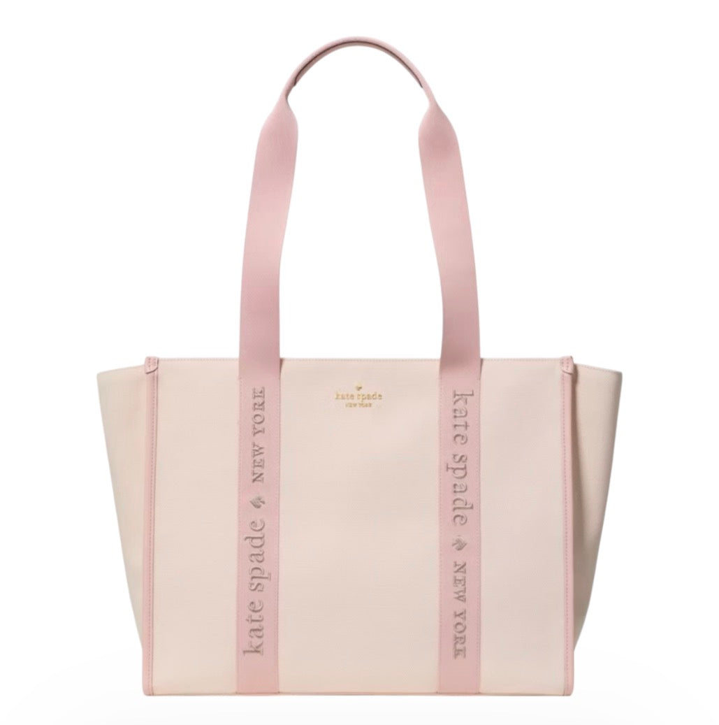 Kate Spade Large Tote Canvas Rose Smoke