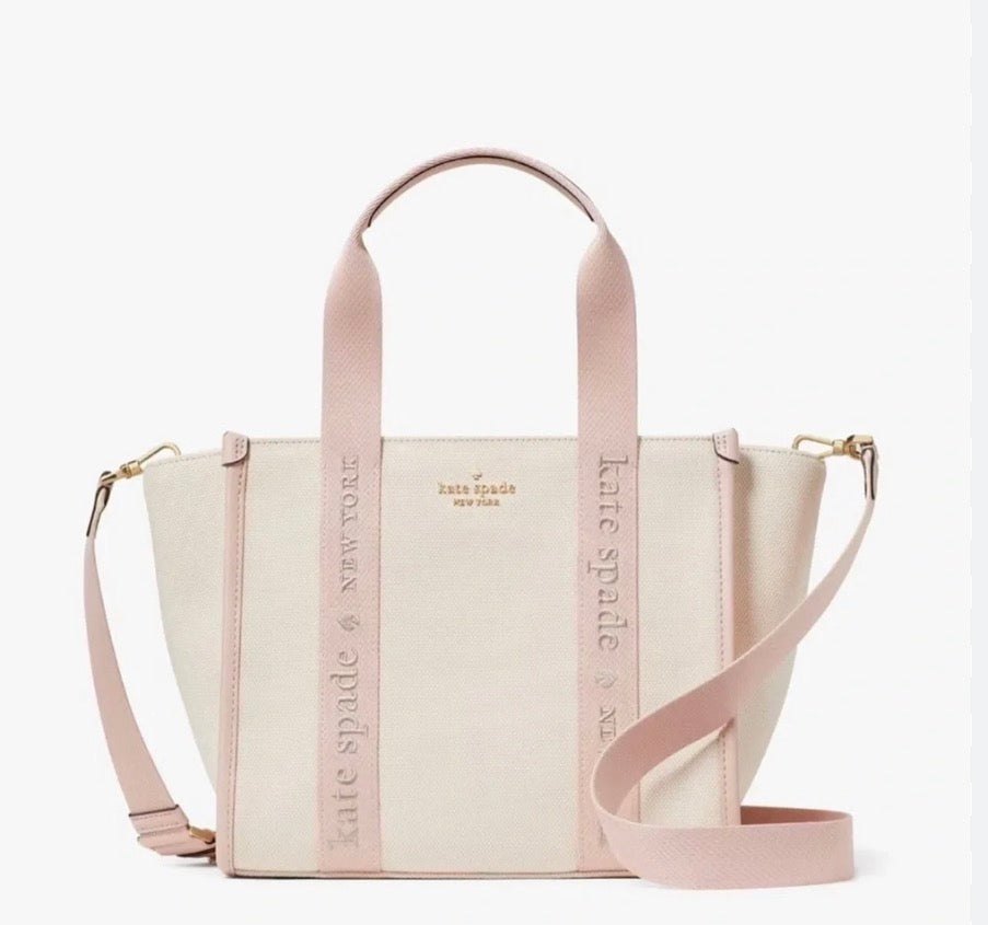 Kate Spade Small Tote canvas Rose Smoke